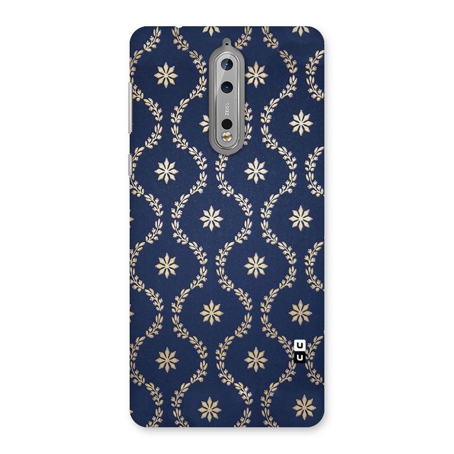 Gorgeous Gold Leaf Pattern Back Case for Nokia 8
