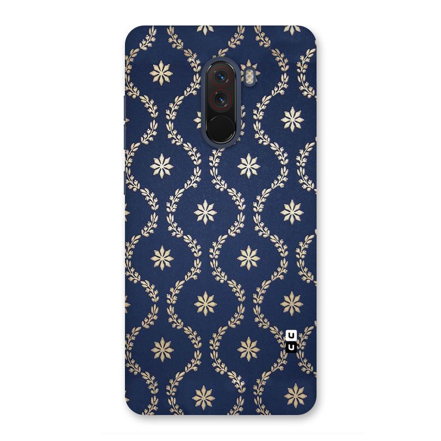 Gorgeous Gold Leaf Pattern Back Case for Poco F1