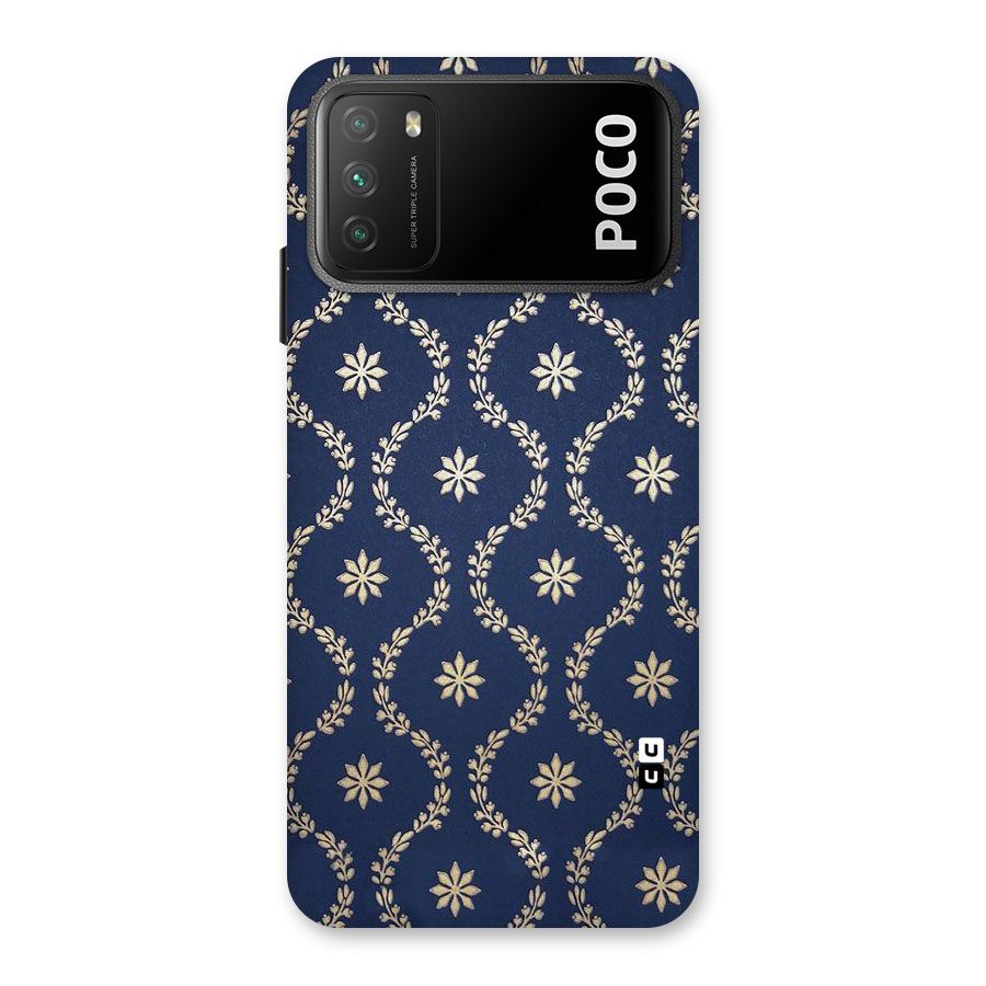 Gorgeous Gold Leaf Pattern Back Case for Poco M3