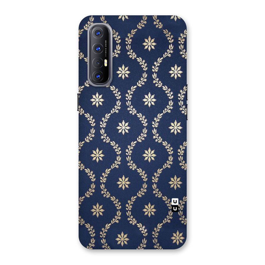 Gorgeous Gold Leaf Pattern Back Case for Reno3 Pro