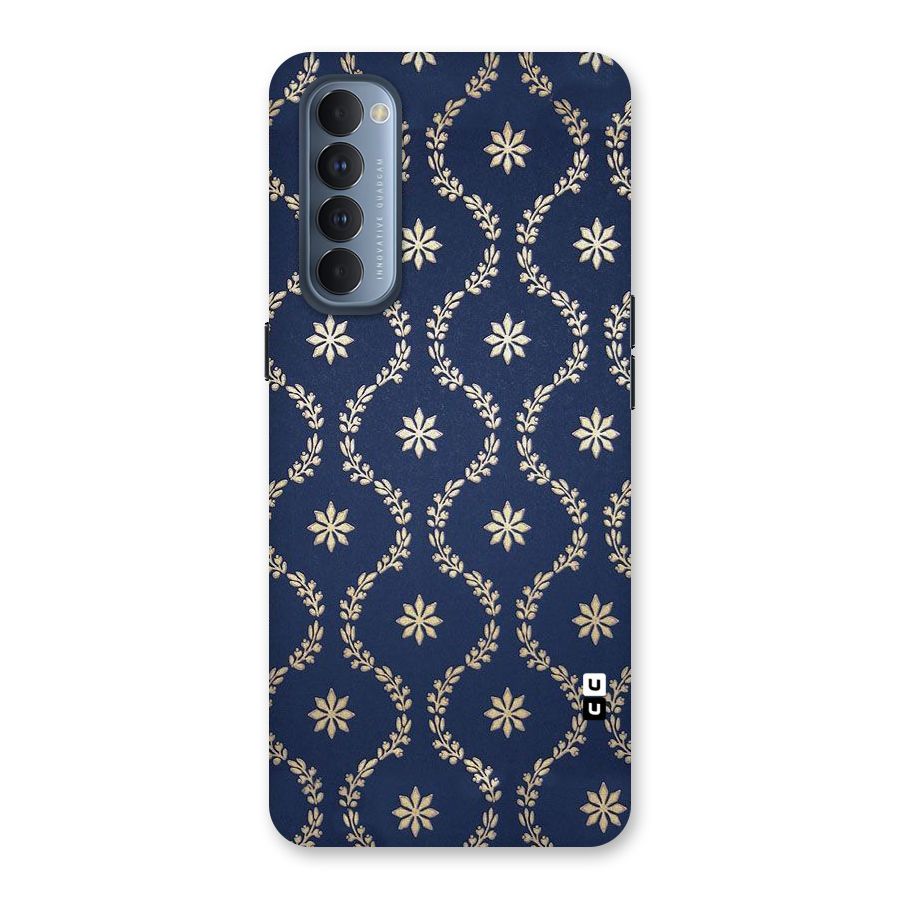 Gorgeous Gold Leaf Pattern Back Case for Reno4 Pro