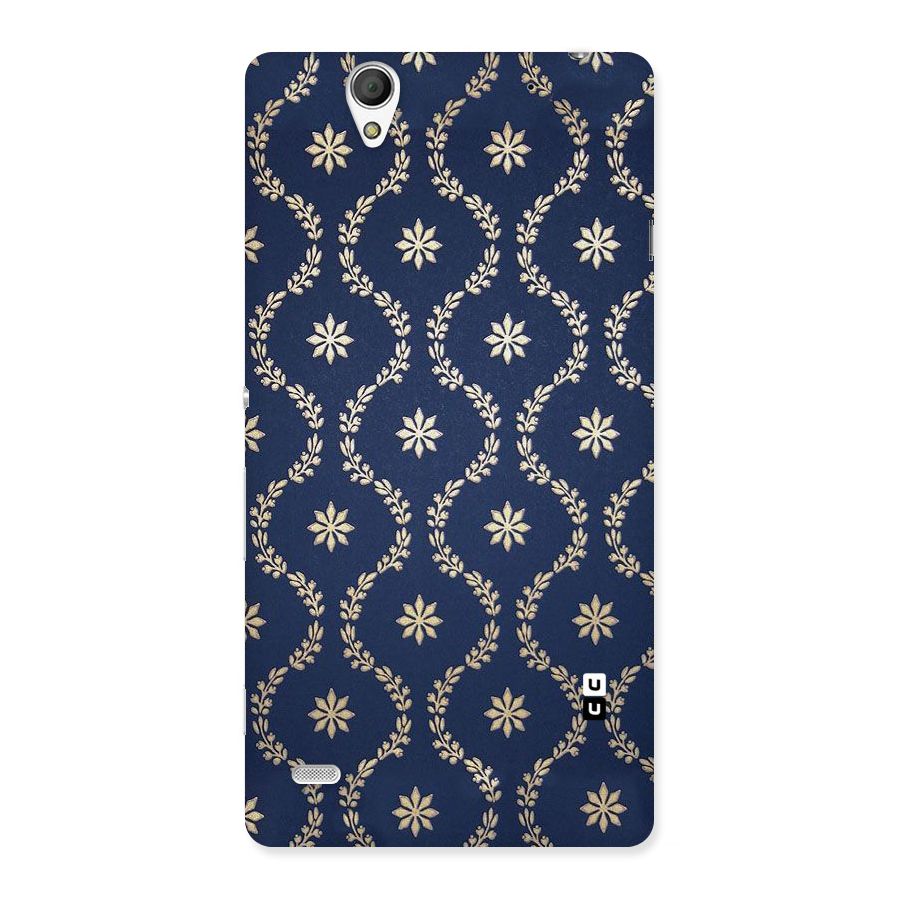 Gorgeous Gold Leaf Pattern Back Case for Sony Xperia C4
