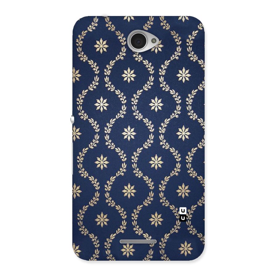Gorgeous Gold Leaf Pattern Back Case for Sony Xperia E4