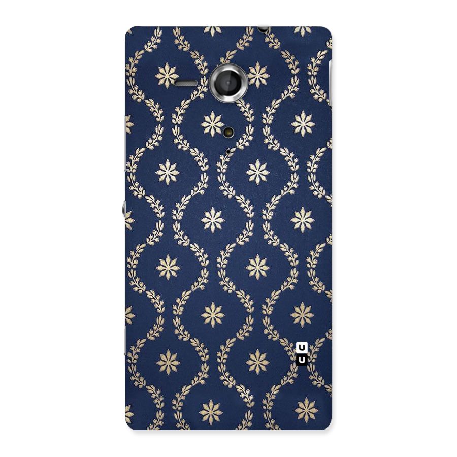 Gorgeous Gold Leaf Pattern Back Case for Sony Xperia SP