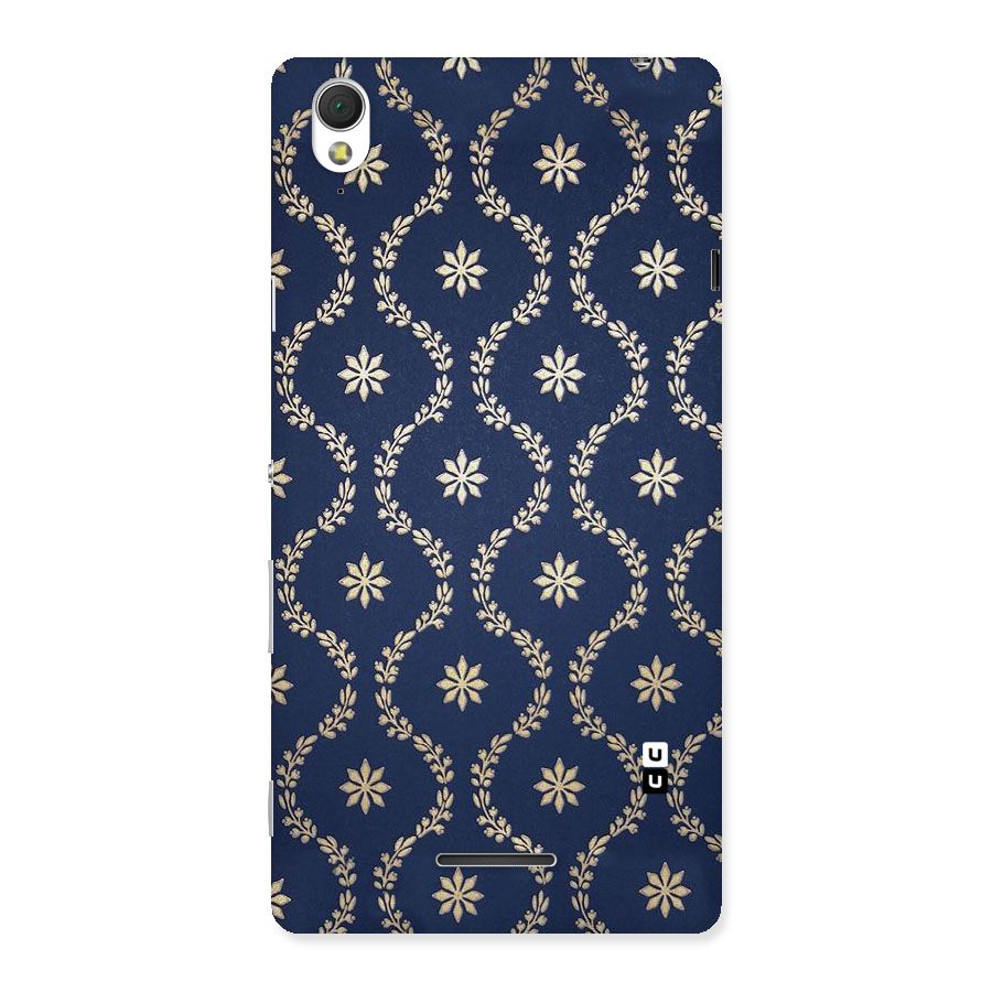 Gorgeous Gold Leaf Pattern Back Case for Sony Xperia T3