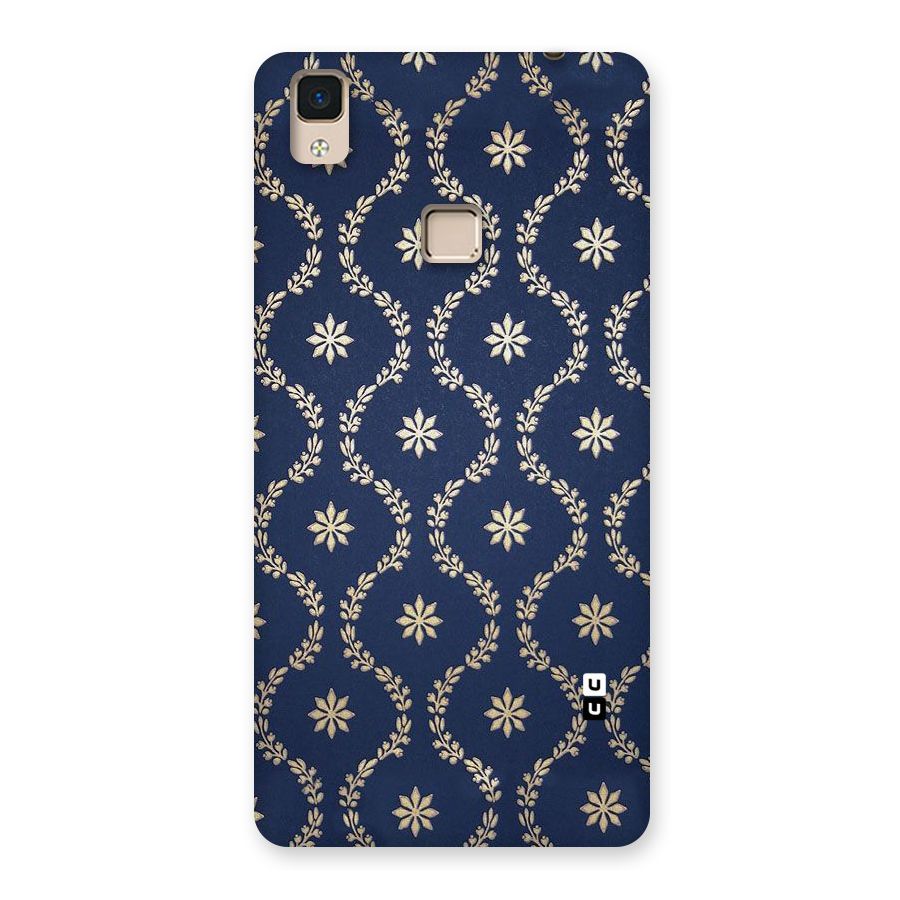 Gorgeous Gold Leaf Pattern Back Case for V3 Max