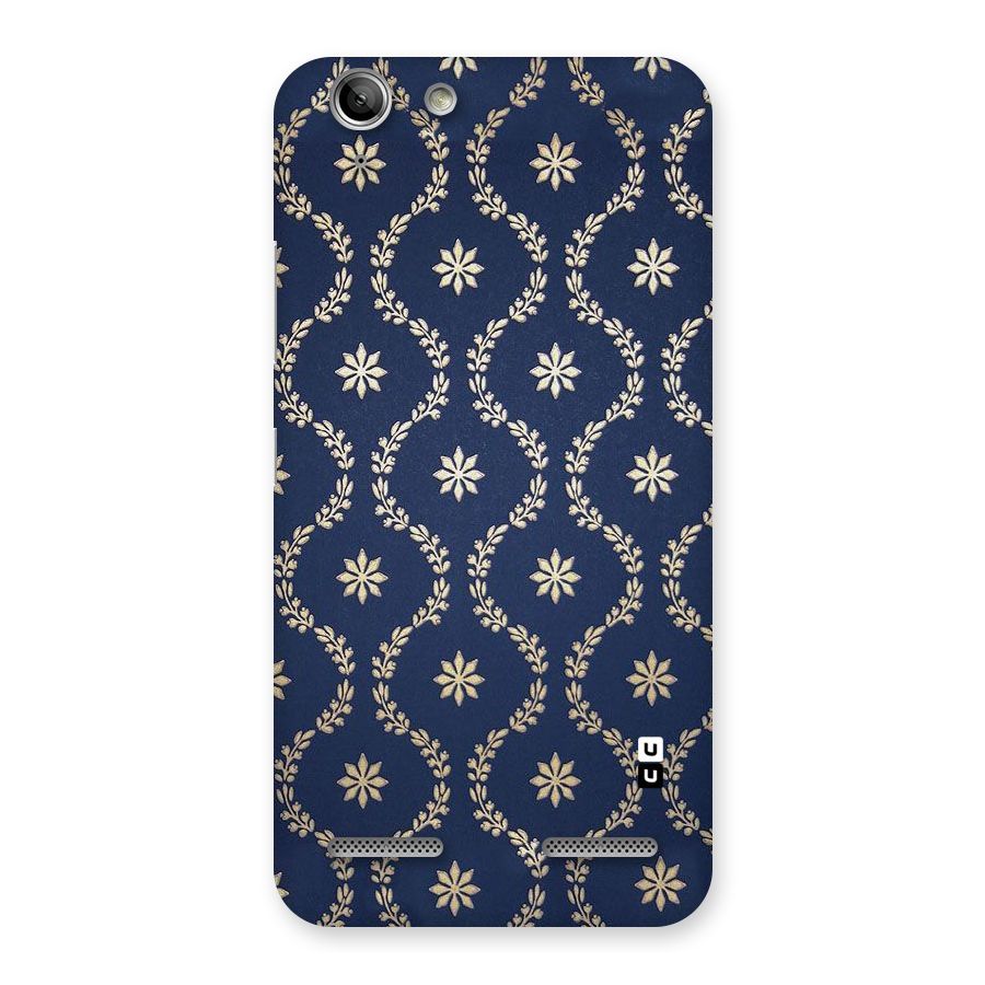 Gorgeous Gold Leaf Pattern Back Case for Vibe K5