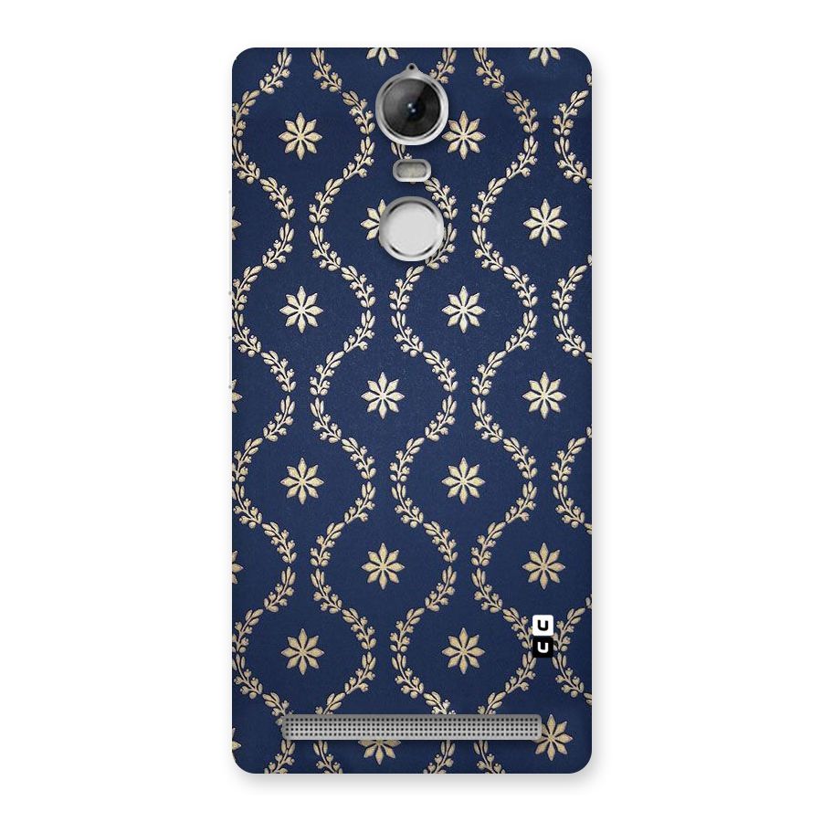Gorgeous Gold Leaf Pattern Back Case for Vibe K5 Note