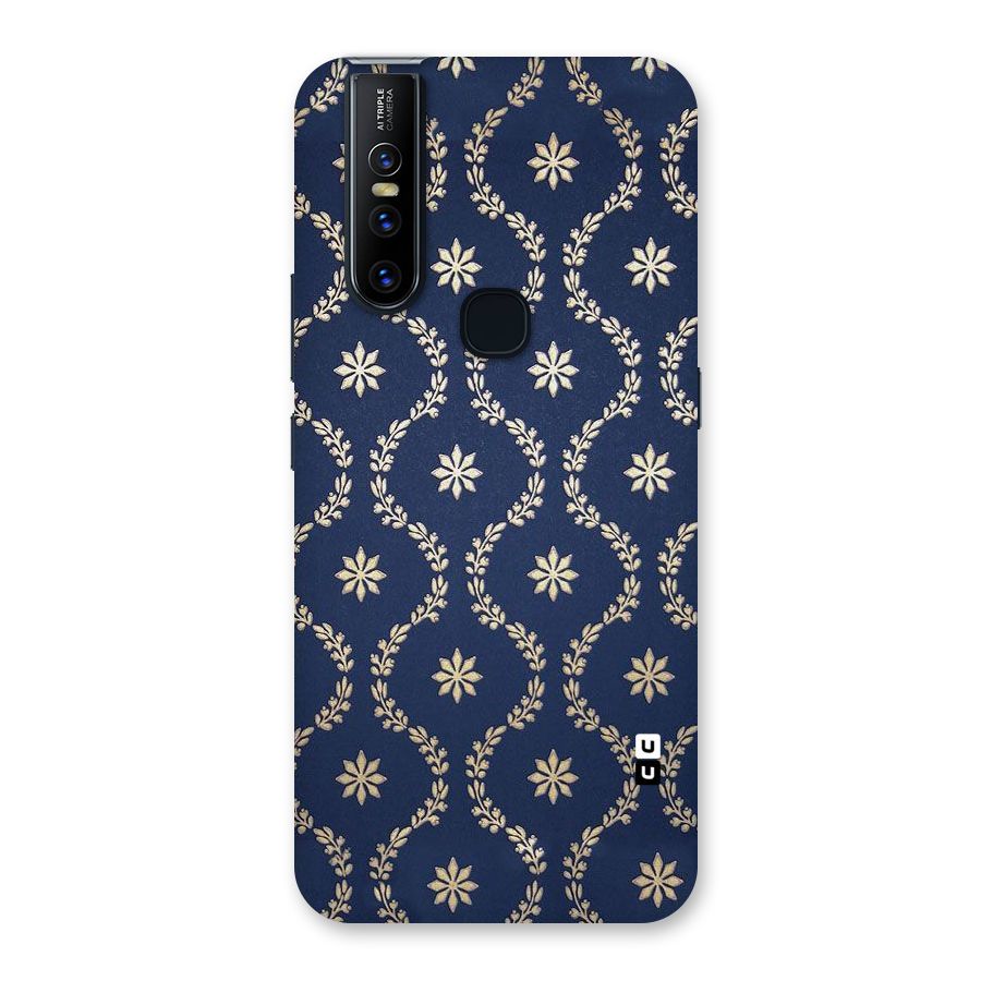Gorgeous Gold Leaf Pattern Back Case for Vivo V15