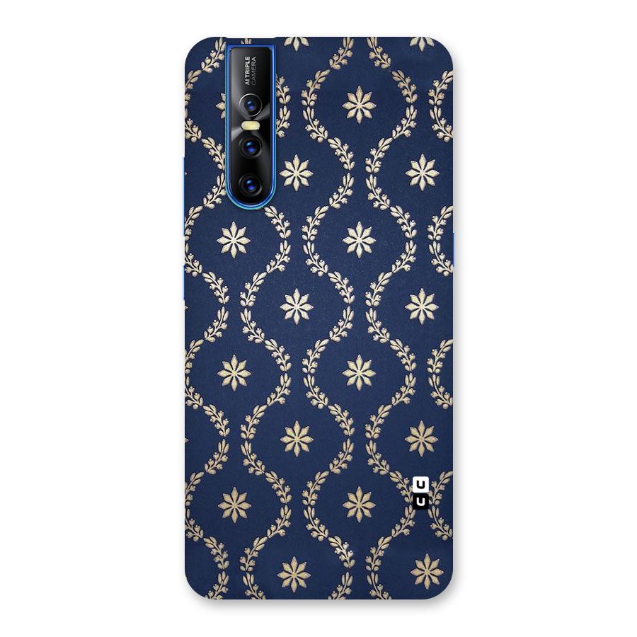 Gorgeous Gold Leaf Pattern Back Case for Vivo V15 Pro