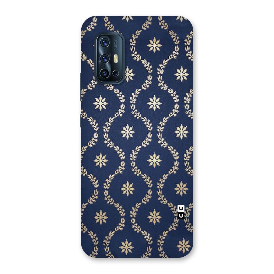 Gorgeous Gold Leaf Pattern Back Case for Vivo V17