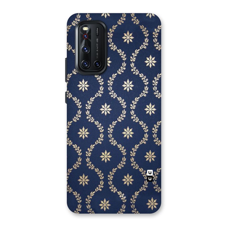 Gorgeous Gold Leaf Pattern Back Case for Vivo V19