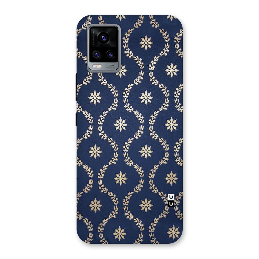 Gorgeous Gold Leaf Pattern Back Case for Vivo V20