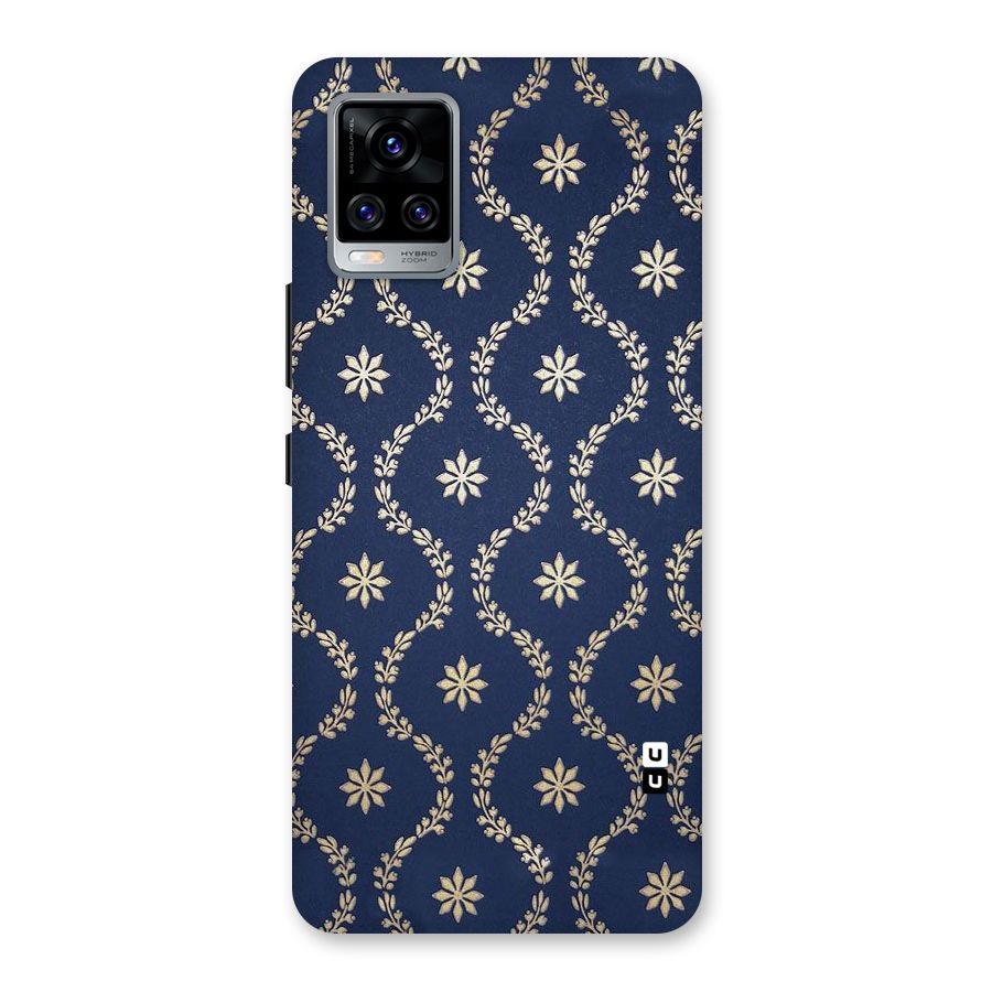 Gorgeous Gold Leaf Pattern Back Case for Vivo V20 Pro