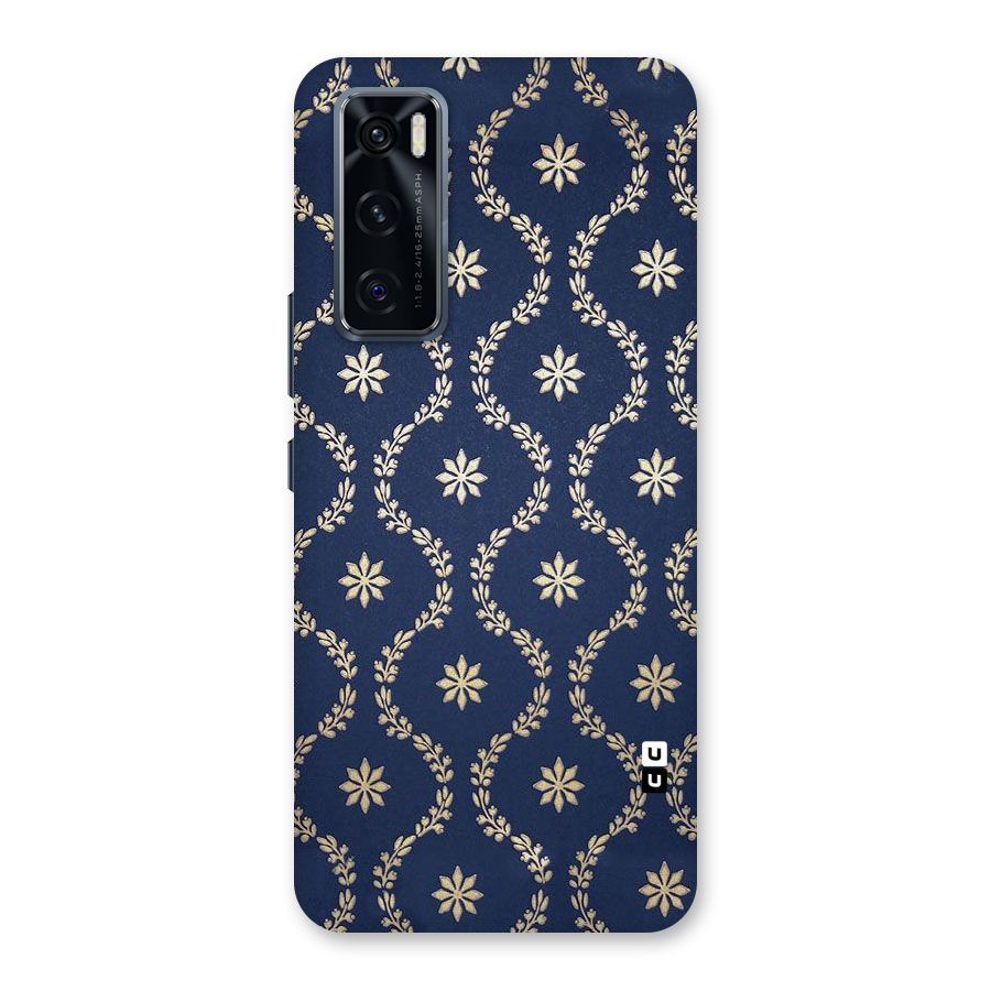 Gorgeous Gold Leaf Pattern Back Case for Vivo V20 SE