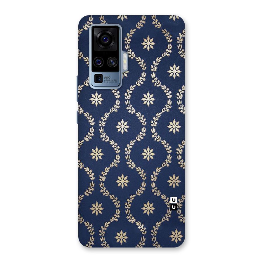 Gorgeous Gold Leaf Pattern Back Case for Vivo X50 Pro