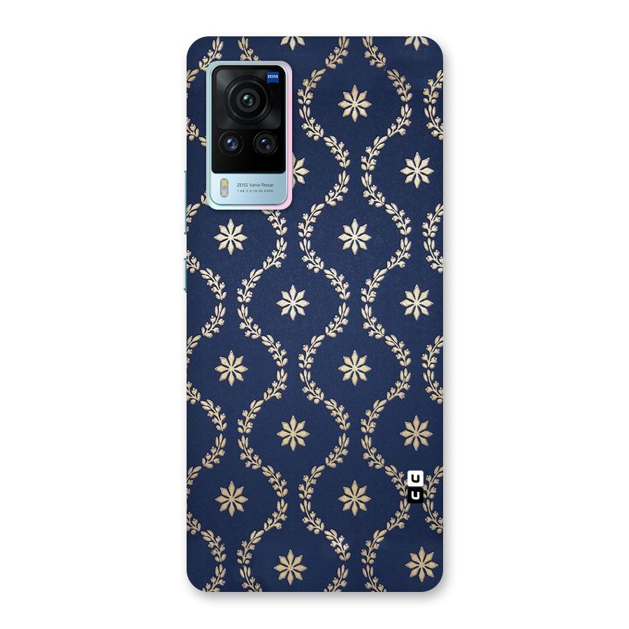 Gorgeous Gold Leaf Pattern Back Case for Vivo X60 Pro
