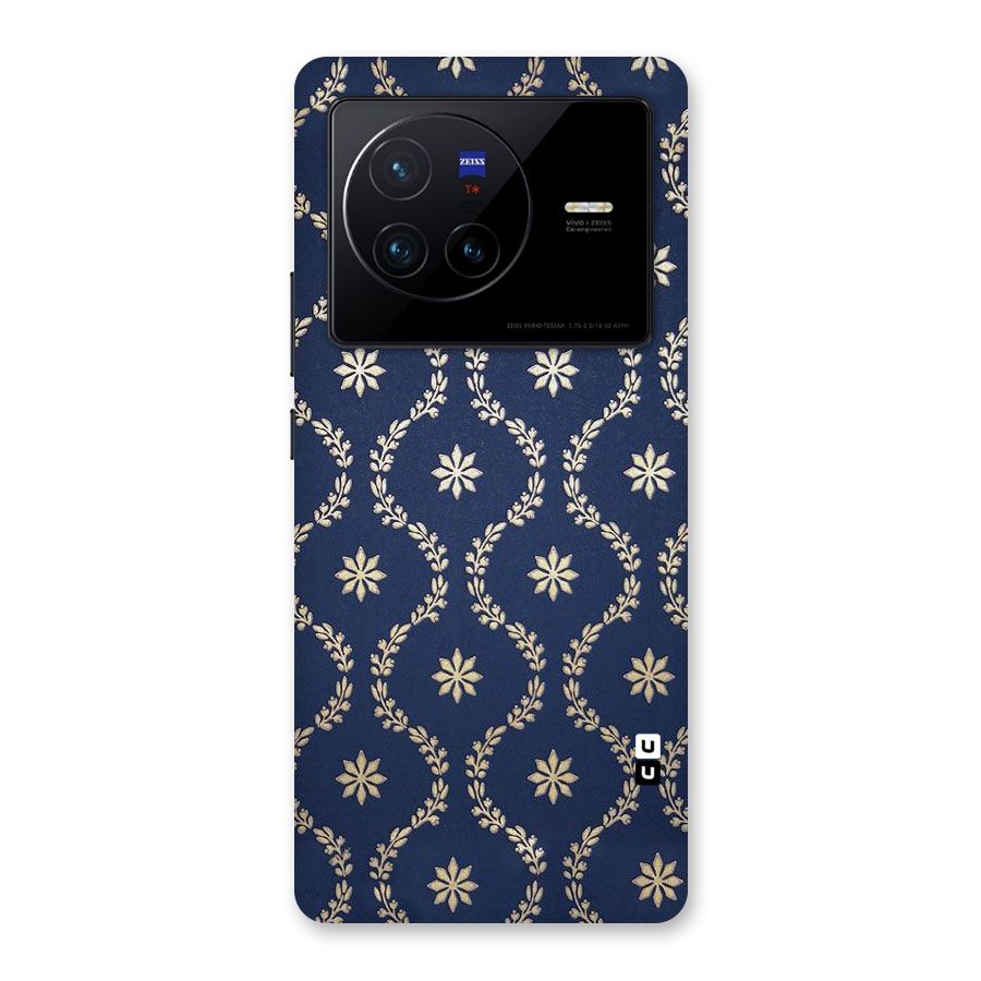 Gorgeous Gold Leaf Pattern Back Case for Vivo X80