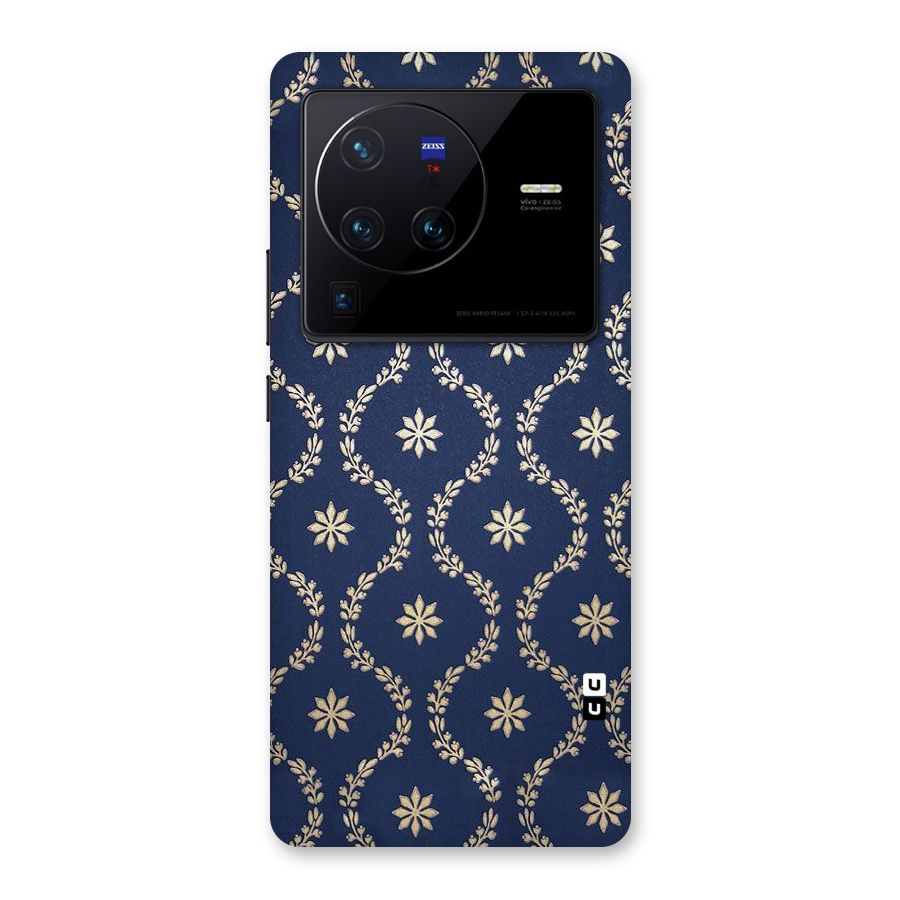 Gorgeous Gold Leaf Pattern Back Case for Vivo X80 Pro