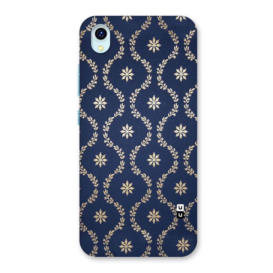 Gorgeous Gold Leaf Pattern Back Case for Vivo Y1s