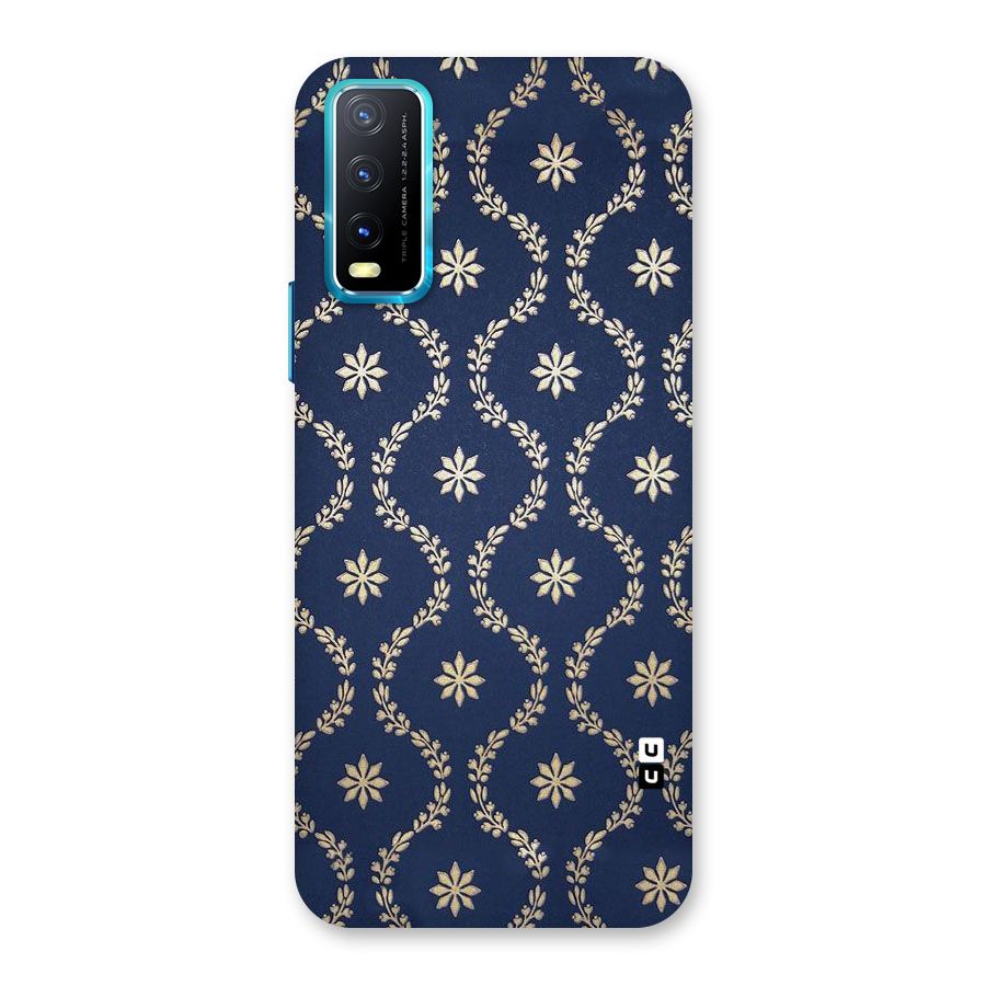 Gorgeous Gold Leaf Pattern Back Case for Vivo Y20A