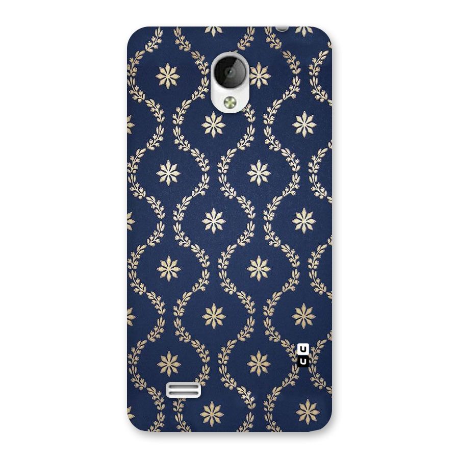 Gorgeous Gold Leaf Pattern Back Case for Vivo Y21