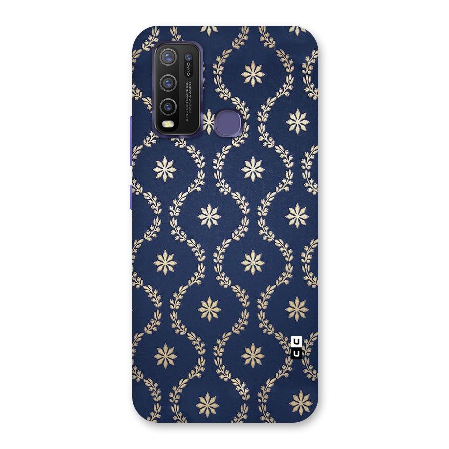 Gorgeous Gold Leaf Pattern Back Case for Vivo Y30