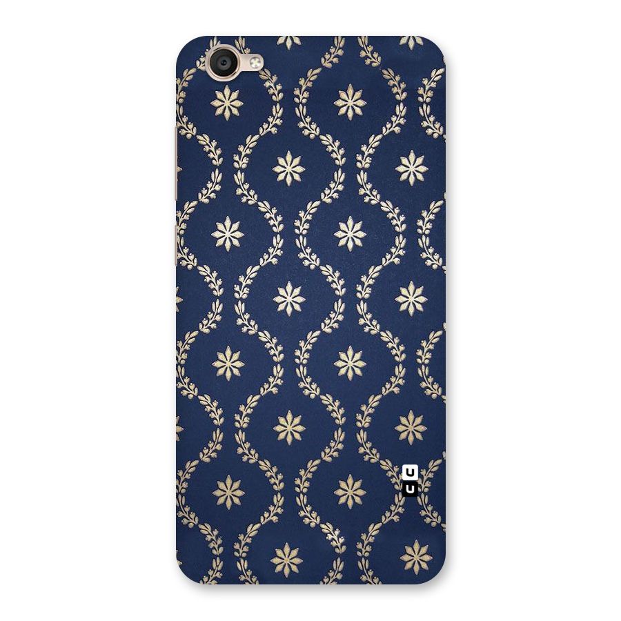 Gorgeous Gold Leaf Pattern Back Case for Vivo Y55s