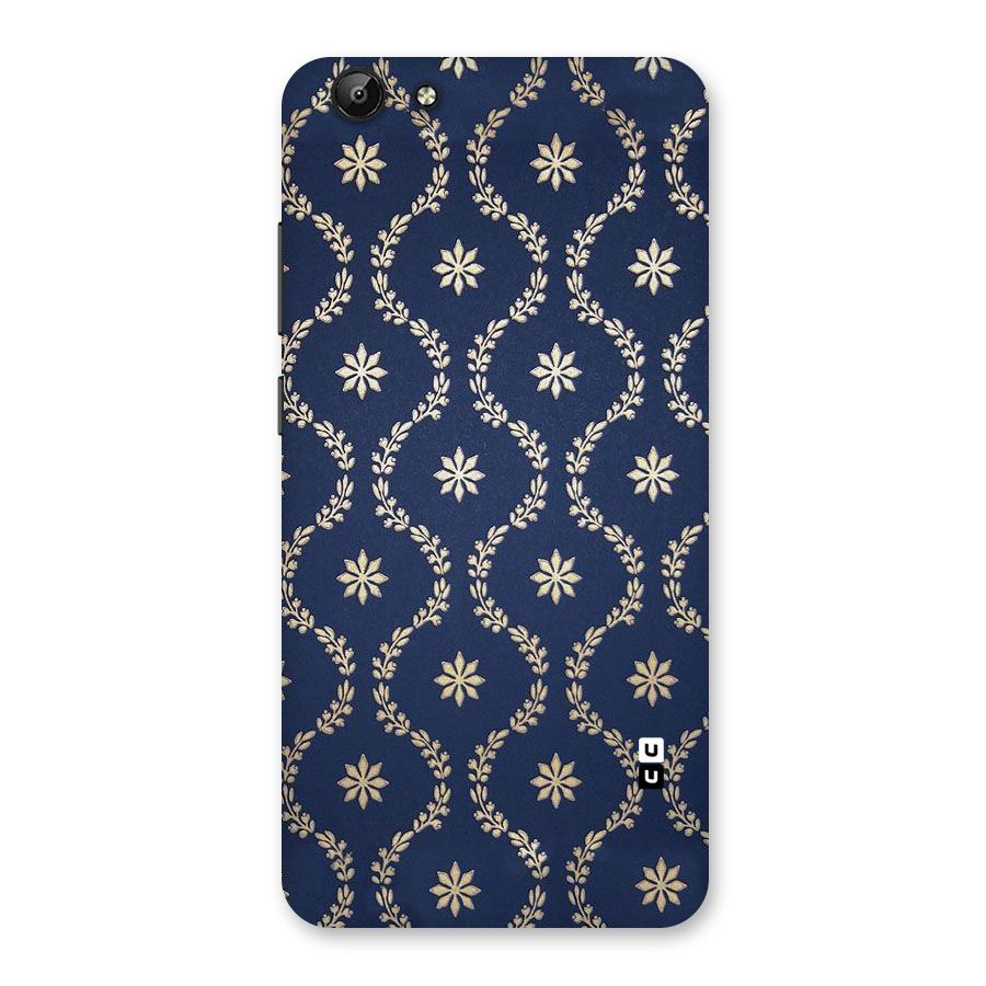 Gorgeous Gold Leaf Pattern Back Case for Vivo Y69