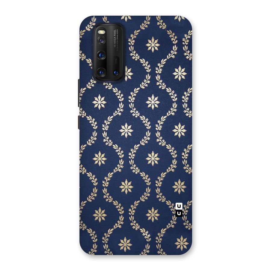 Gorgeous Gold Leaf Pattern Back Case for Vivo iQOO 3