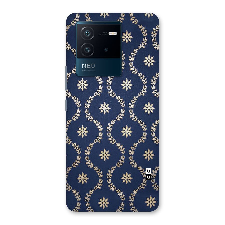 Gorgeous Gold Leaf Pattern Back Case for Vivo iQOO Neo 6 5G