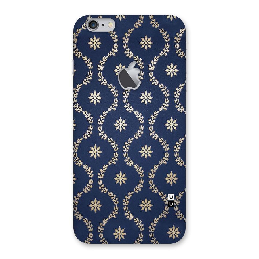 Gorgeous Gold Leaf Pattern Back Case for iPhone 6 Plus 6S Plus Logo Cut