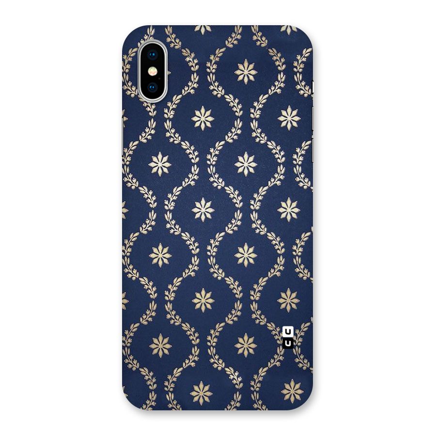 Gorgeous Gold Leaf Pattern Back Case for iPhone X