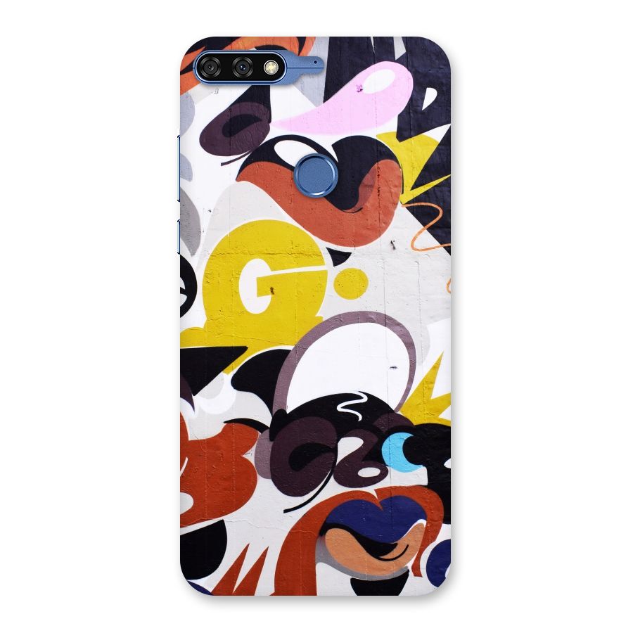 Graffiti Wall Back Case for Honor 7C
