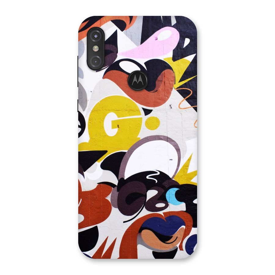 Graffiti Wall Back Case for Motorola One Power