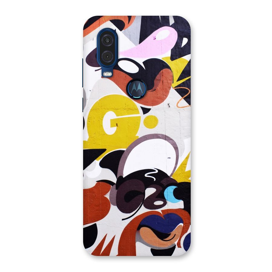 Graffiti Wall Back Case for Motorola One Vision