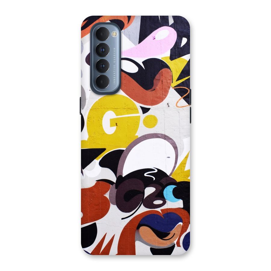Graffiti Wall Back Case for Reno4 Pro