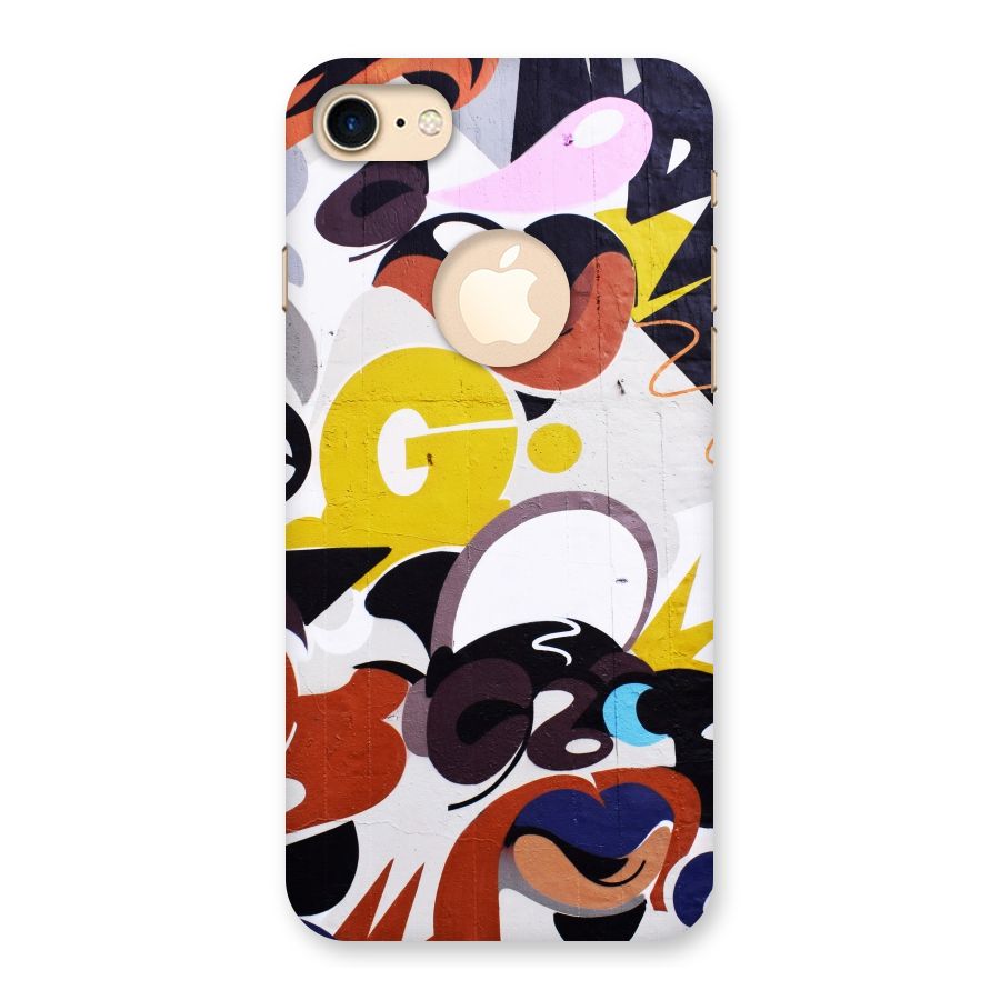 Graffiti Wall Back Case for iPhone 7 Logo Cut