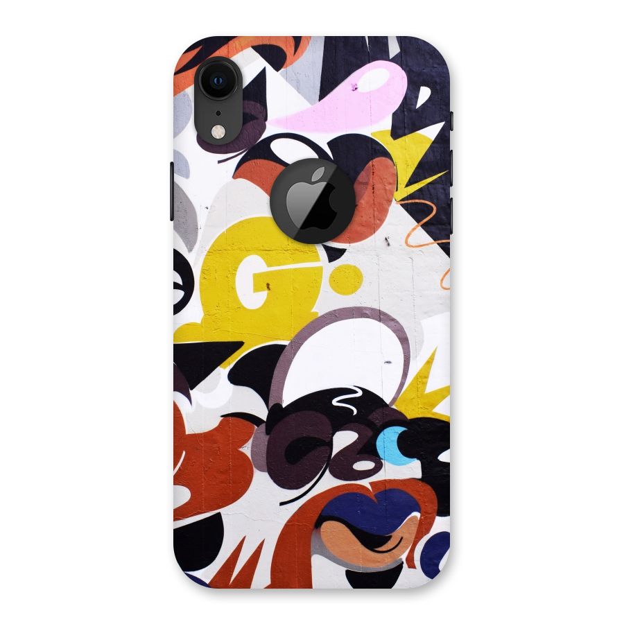 Graffiti Wall Back Case for iPhone XR Logo Cut