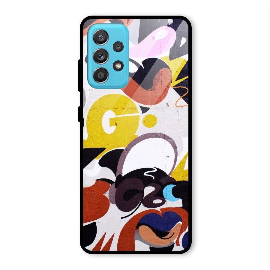 Graffiti Wall Glass Back Case for Galaxy A52