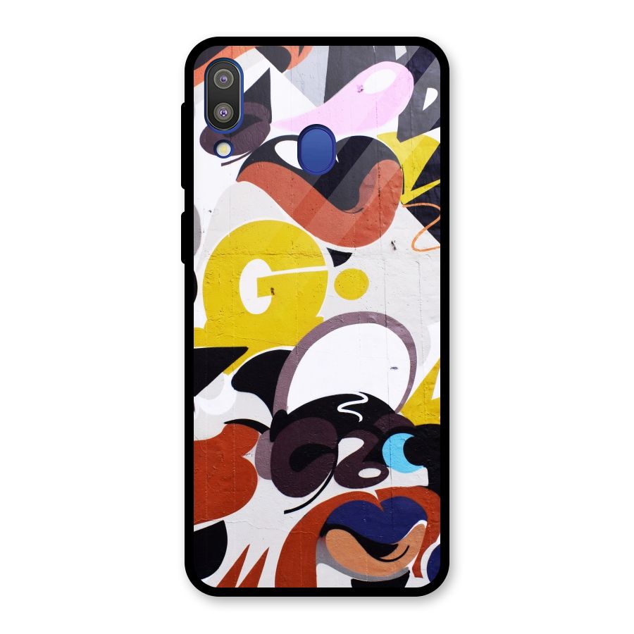 Graffiti Wall Glass Back Case for Galaxy M20