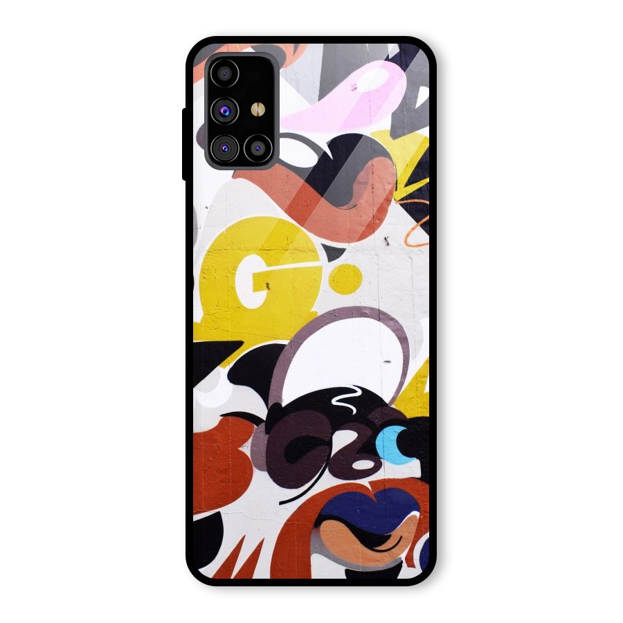 Graffiti Wall Glass Back Case for Galaxy M31s
