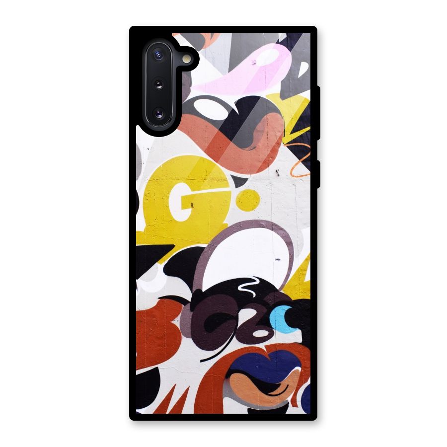 Graffiti Wall Glass Back Case for Galaxy Note 10