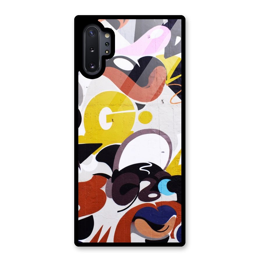 Graffiti Wall Glass Back Case for Galaxy Note 10 Plus