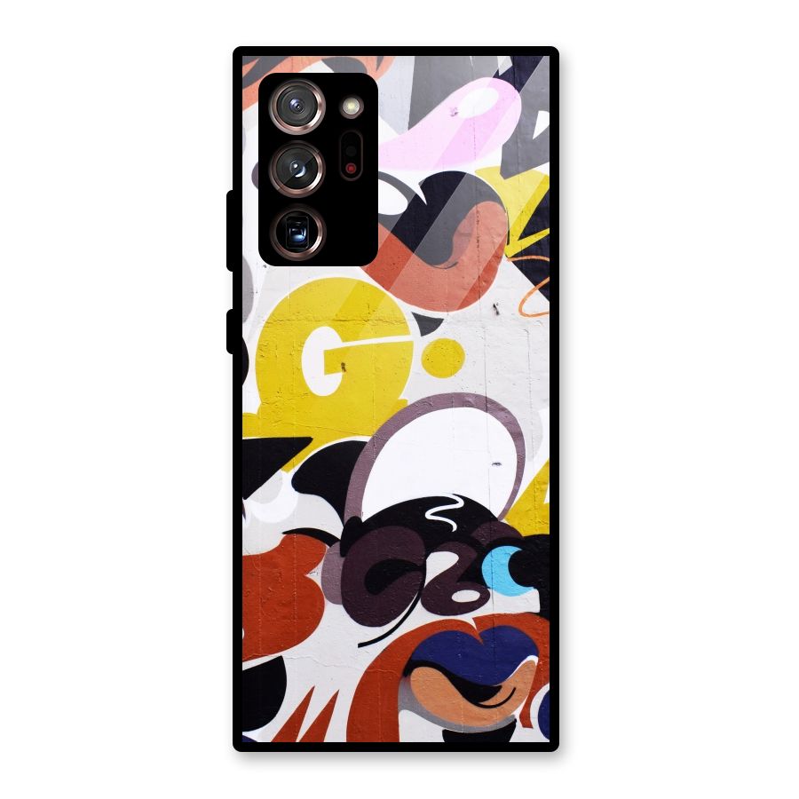 Graffiti Wall Glass Back Case for Galaxy Note 20 Ultra
