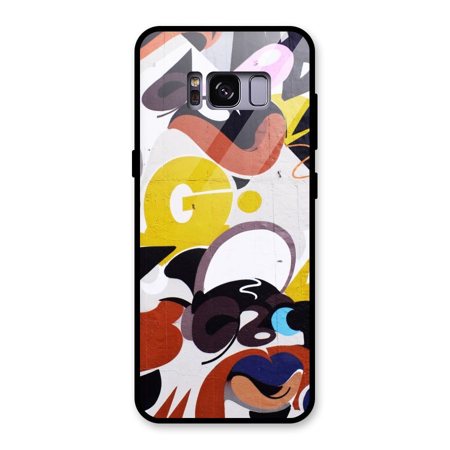 Graffiti Wall Glass Back Case for Galaxy S8