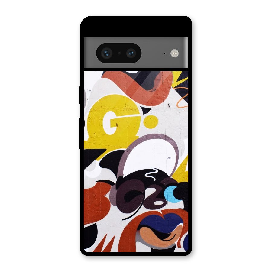 Graffiti Wall Glass Back Case for Google Pixel 7