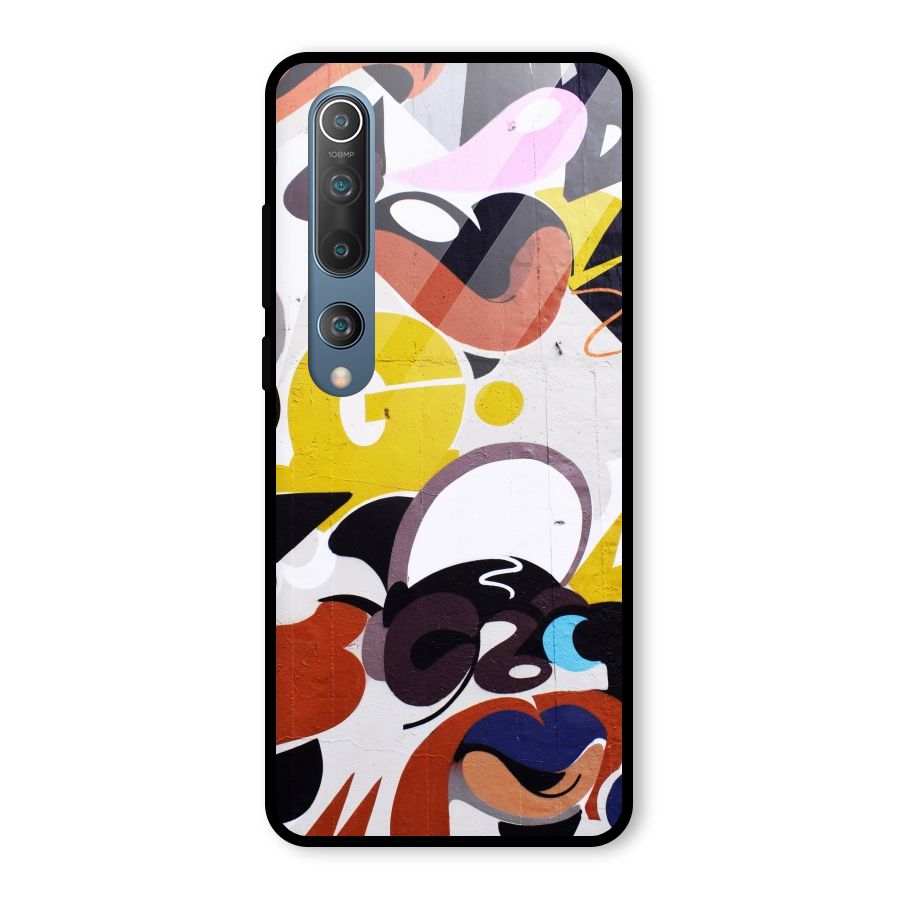 Graffiti Wall Glass Back Case for Mi 10