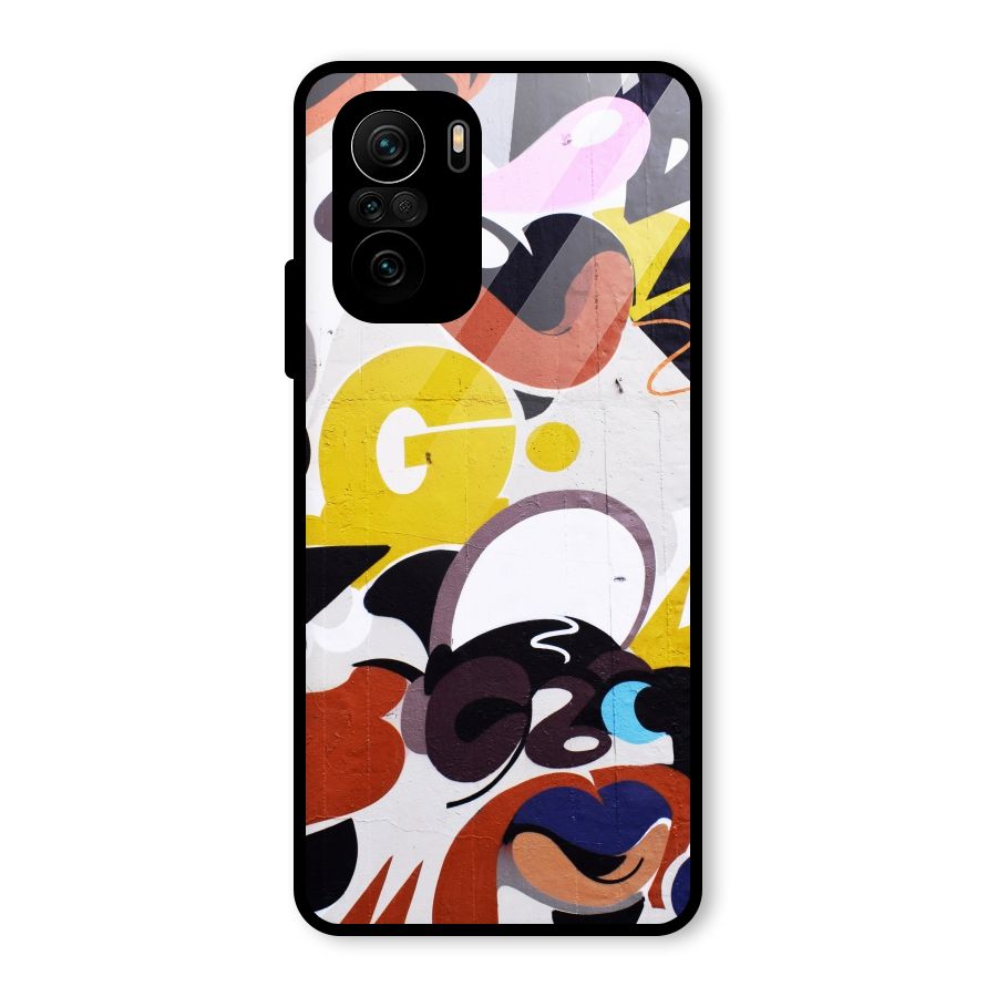 Graffiti Wall Glass Back Case for Mi 11X Pro