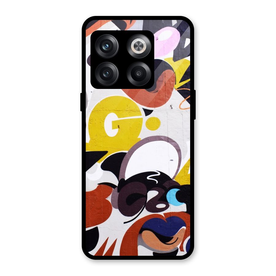 Graffiti Wall Glass Back Case for OnePlus 10T